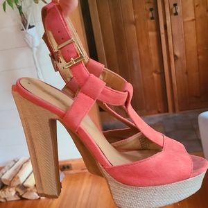 Coral High Heels